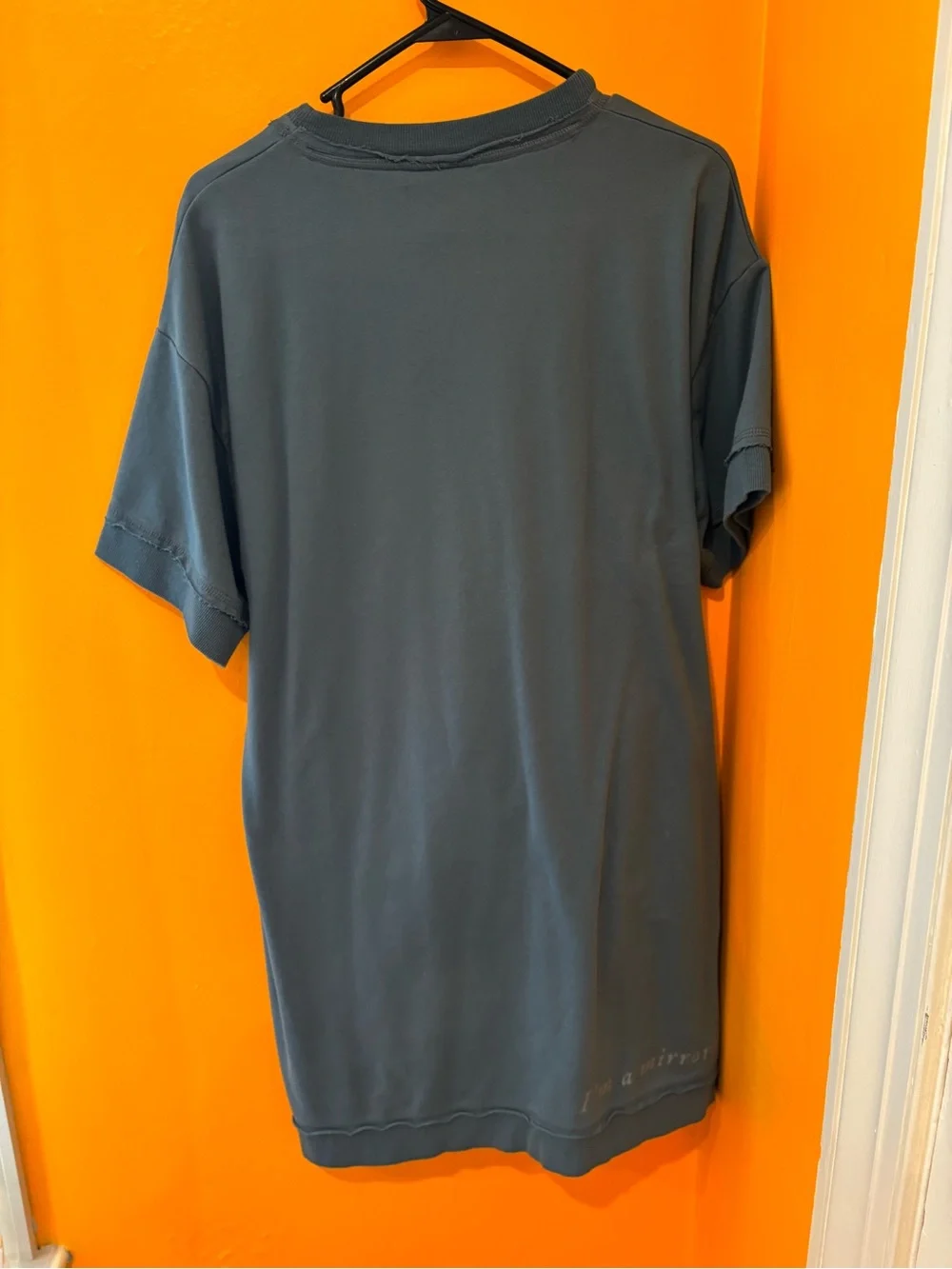 Taylor Swift Washed Blue Script Sleeve Sweatshirt Dress - Picture 3 of 7